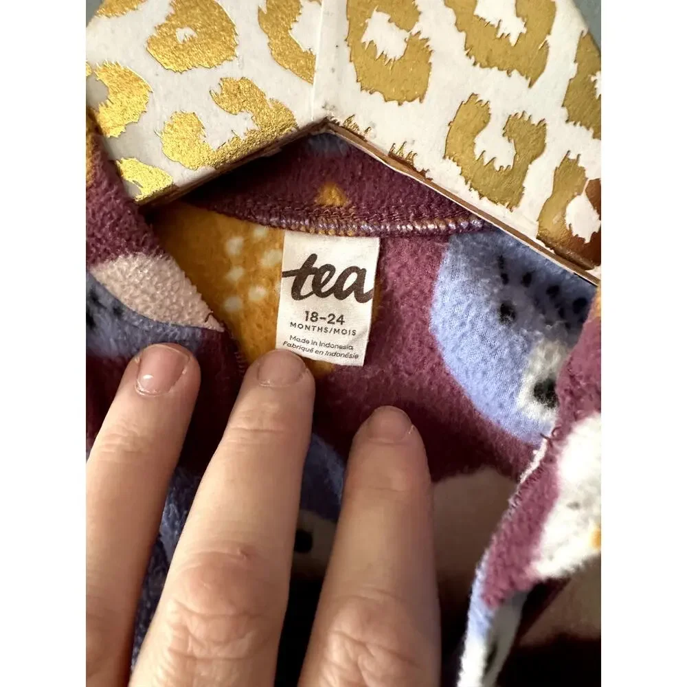 Tea Fleece One Piece Sleeper | Size 18-24 Months